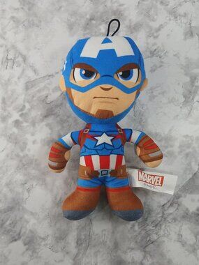 Marvel Captain America Plush Toy 8” Soft Stuffed Superhero Doll Kids Gift